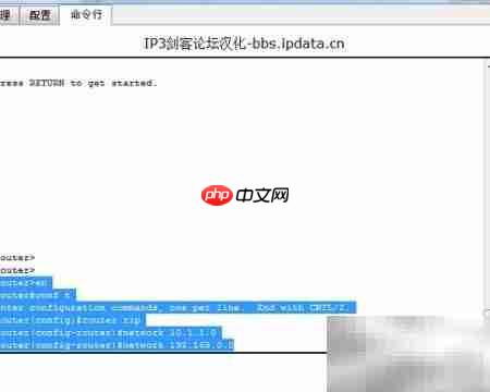 RIP动态路由配置演示