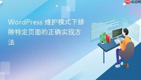 WordPress 维护模式下排除特定页面的正确实现方法