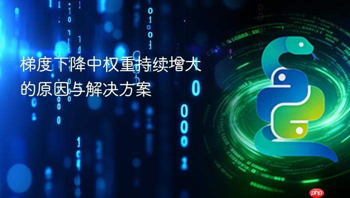 梯度下降中权重持续增大的原因与解决方案