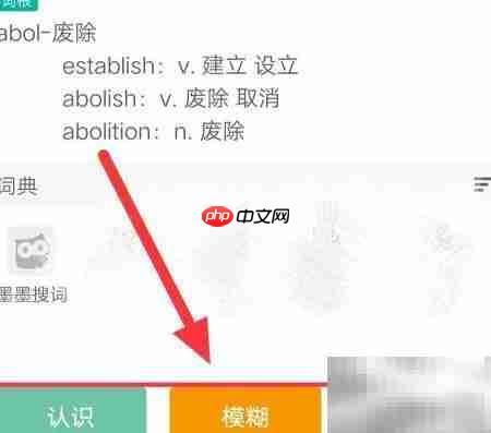 墨墨背单词使用指南