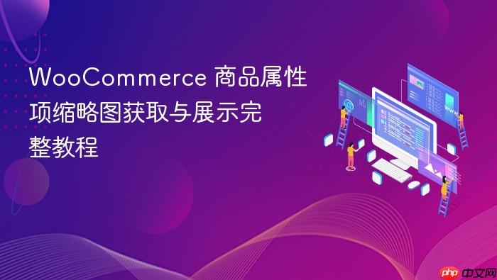 WooCommerce 商品属性项缩略图获取与展示完整教程