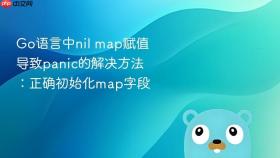 Go语言中nil map赋值导致panic的解决方法：正确初始化map字段
