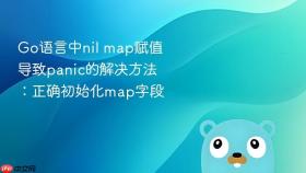 Go语言中nil map赋值导致panic的解决方法：正确初始化map字段
