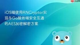 iOS端使用RNCryptor实现与Go服务端安全互通的AES加密解密方案
