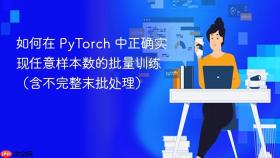 如何在 PyTorch 中正确实现任意样本数的批量训练（含不完整末批处理）