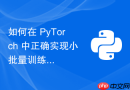如何在 PyTorch 中正确实现小批量训练（支持任意样本数与批大小）