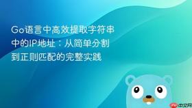 Go语言中高效提取字符串中的IP地址:从简单分割到正则匹配的完整实践