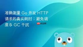 准确测量 Go 并发 HTTP 请求的真实耗时:避免调度与 GC 干扰