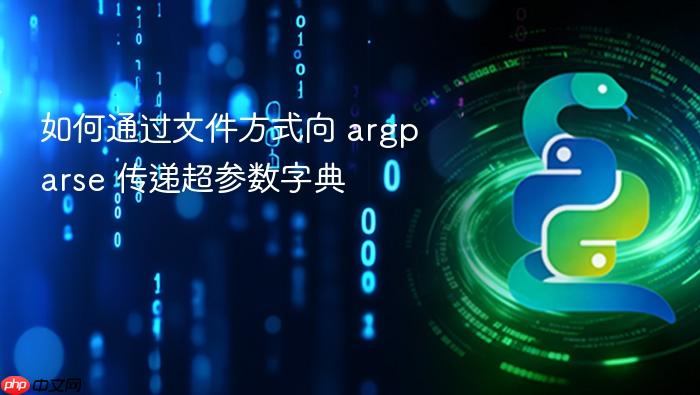 如何通过文件方式向 argparse 传递超参数字典