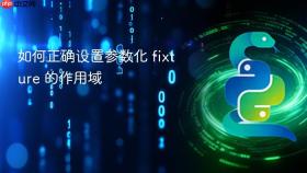 如何正确设置参数化 fixture 的作用域
