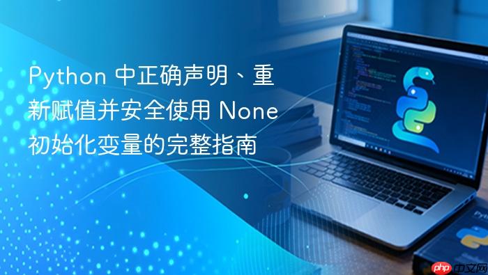 Python 中正确声明、重新赋值并安全使用 None 初始化变量的完整指南
