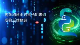 高效构建由对称子矩阵组成的三维数组
