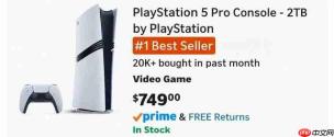 PS5 Pro成亚马逊销量第一产品 上月销量超两万台