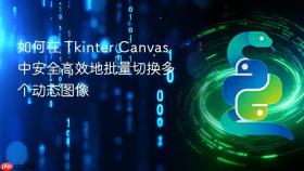 如何在 Tkinter Canvas 中安全高效地批量切换多个动态图像