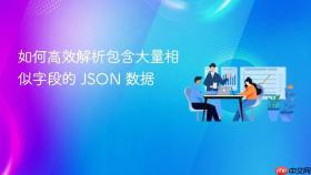 如何高效解析包含大量相似字段的 JSON 数据
