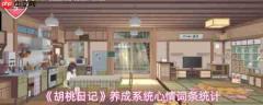 胡桃日记养成系统心情词条怎么看  胡桃日记养成系统心情词条统计