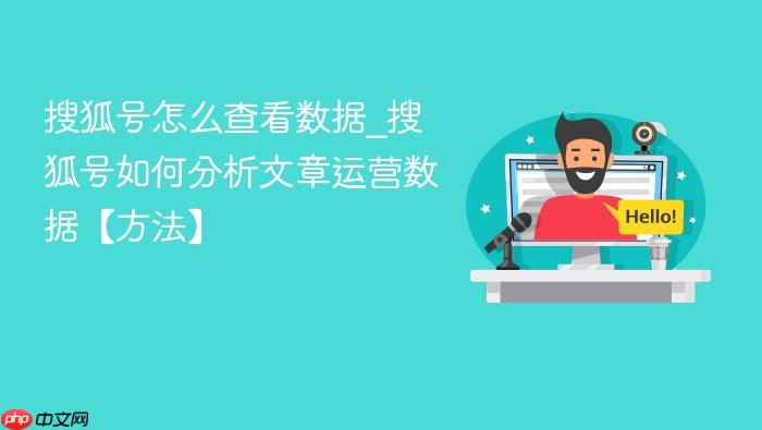 搜狐号怎么查看数据_搜狐号如何分析文章运营数据【方法】