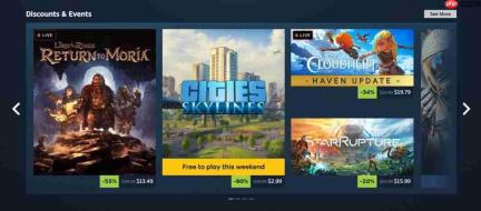 V社在测试版更新Steam主页 更简洁更现代更具动态感!