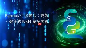 Pandas 行级聚合:高效、健壮的 NaN 安全实现