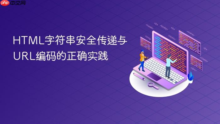 HTML字符串安全传递与URL编码的正确实践