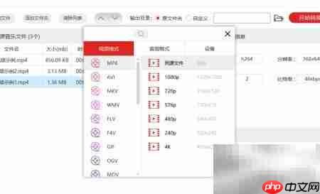 批量转换视频格式技巧