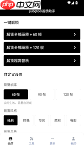 pubgtool如何关闭修改的画质