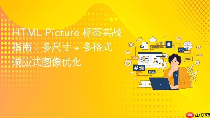 HTML Picture 标签实战指南:多尺寸 + 多格式响应式图像优化