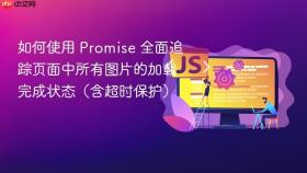 如何使用 Promise 全面追踪页面中所有图片的加载完成状态（含超时保护）

