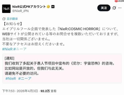 官方出面澄清:那些《尼尔》新作网站全是假的!