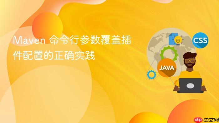 Maven 命令行参数覆盖插件配置的正确实践
