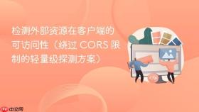检测外部资源在客户端的可访问性（绕过 CORS 限制的轻量级探测方案）
