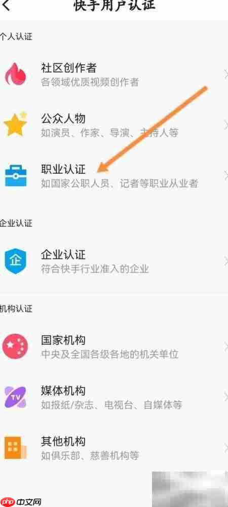 快手概念版加V认证指南