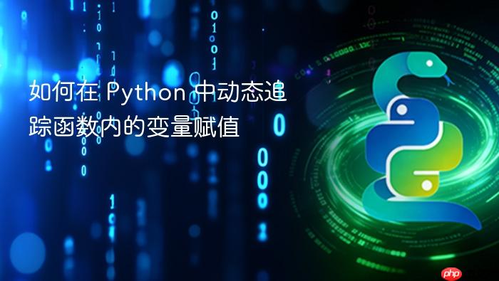 如何在 Python 中动态追踪函数内的变量赋值
