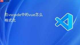 在vscode中的vue怎么格式化
