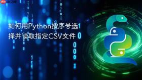 如何用Python按序号选择并读取指定CSV文件
