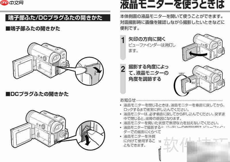 SHARP VL-Z5摄像机使用指南