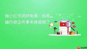 做小红书闭环电商，你死磕内容这件事本身就错了