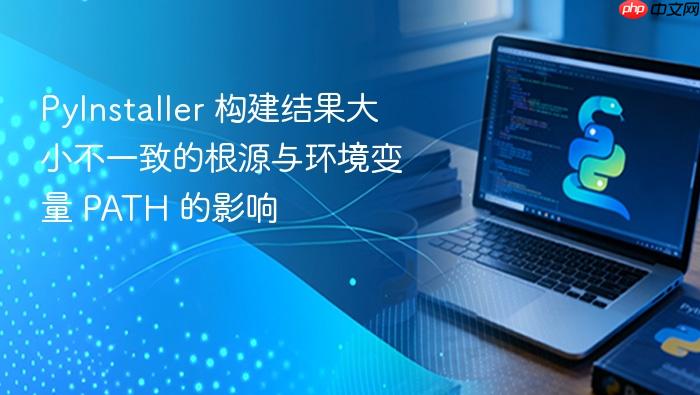 PyInstaller 构建结果大小不一致的根源与环境变量 PATH 的影响