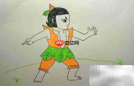金刚葫芦娃简笔画教程