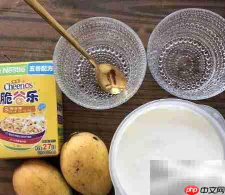芒果脆谷乐酸奶杯制作指南