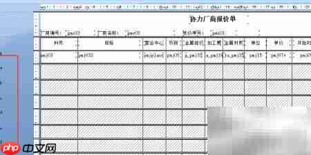 Crystal报表打印空行格子