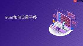 html如何设置平移