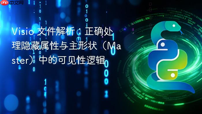 Visio 文件解析:正确处理隐藏属性与主形状(Master)中的可见性逻辑