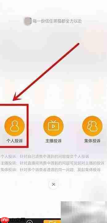 黑猫投诉入口在哪?
