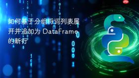 如何基于分组将词列表展开并追加为 DataFrame 的新行