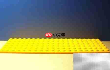 积木搭建户外演唱会场景