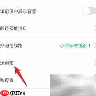 彩云小译通知设置教程