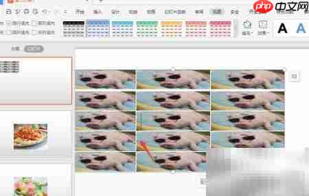 WPS幻灯片表格图片填充技巧