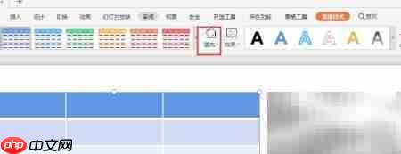 WPS幻灯片表格图片填充技巧