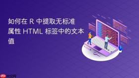 如何在 R 中提取无标准属性 HTML 标签中的文本值